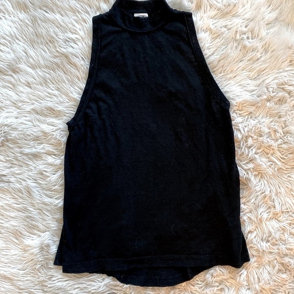 Free People We The Free Brisbane Knit Racerback Tank Black - Picture 6 of 11
